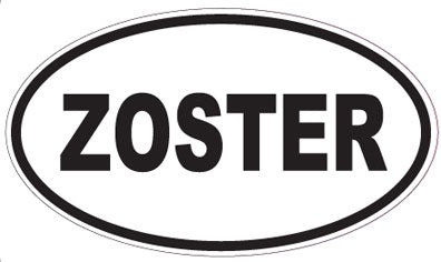 ZOSTER - Oval Sticker
