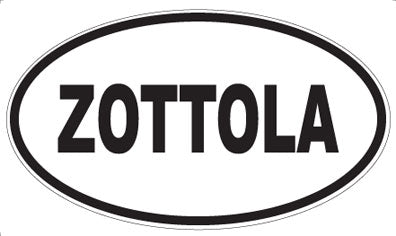 ZOTTOLA - Oval Sticker
