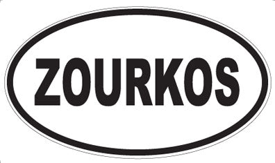 ZOURKOS - Oval Sticker