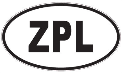 ZPL - 3 Letter Initials Oval Magnet