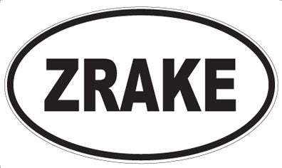 ZRAKE - Oval Sticker