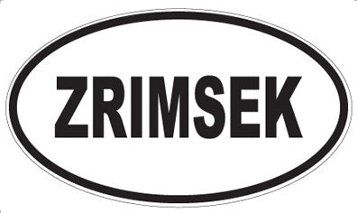 ZRIMSEK - Oval Sticker