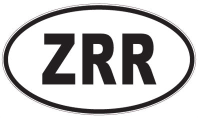 ZRR - 3 Letter Initials Oval Magnet