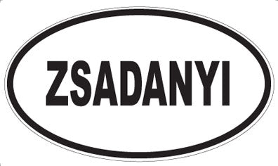 ZSADANYI - Oval Magnet