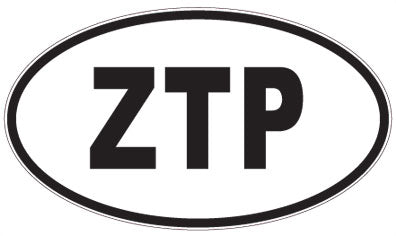 ZTP - 3 Letter Initials Oval Magnet