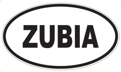 ZUBIA - Oval Sticker