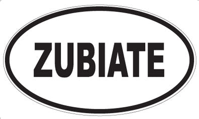 ZUBIATE - Oval Sticker