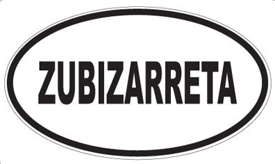ZUBIZARRETA - Oval Magnet