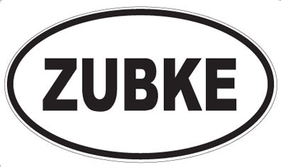 ZUBKE - Oval Sticker