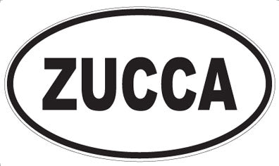 ZUCCA - Oval Sticker