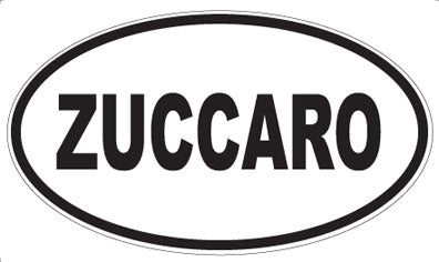 ZUCCARO - Oval Sticker
