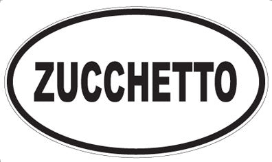 ZUCCHETTO - Oval Sticker