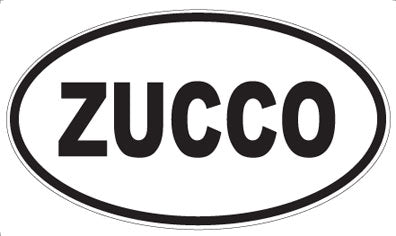 ZUCCO - Oval Sticker