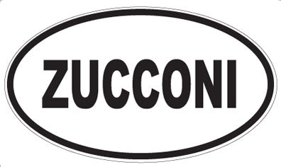 ZUCCONI - Oval Sticker