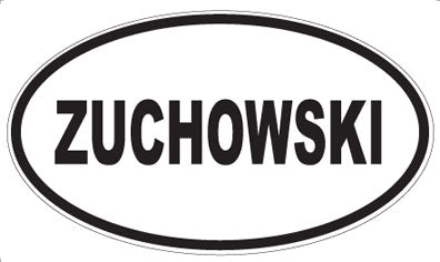 ZUCHOWSKI - Oval Sticker
