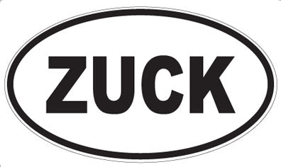 ZUCK - Oval Magnet