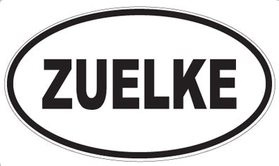 ZUELKE - Oval Magnet