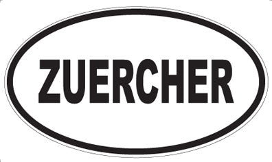 ZUERCHER - Oval Sticker
