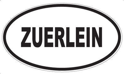ZUERLEIN - Oval Sticker