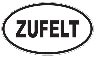 ZUFELT - Oval Sticker