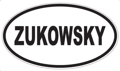 ZUKOWSKY - Oval Magnet