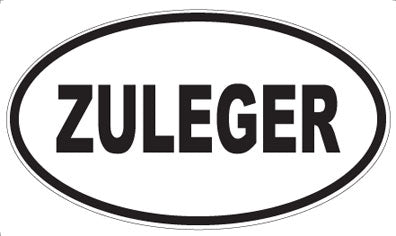 ZULEGER - Oval Magnet