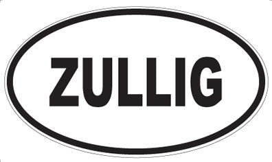 ZULLIG - Oval Sticker