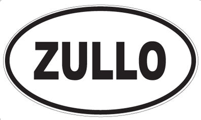 ZULLO - Oval Sticker