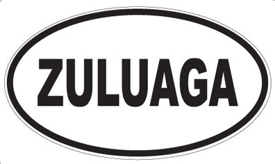 ZULUAGA - Oval Sticker