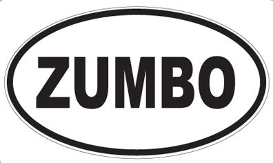 ZUMBO - Oval Magnet