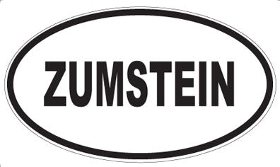 ZUMSTEIN - Oval Sticker