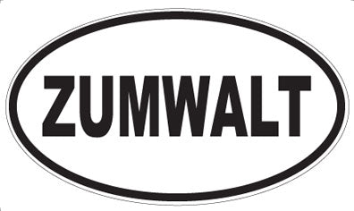 ZUMWALT - Oval Magnet