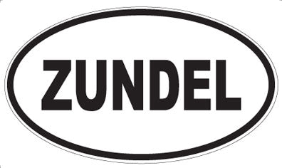 ZUNDEL - Oval Magnet