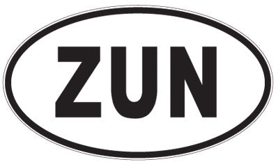 ZUN - 3 Letter Initials Oval Magnet