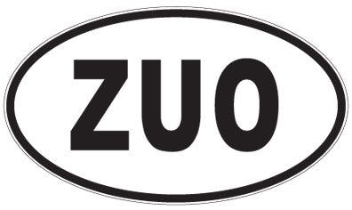 ZUO - 3 Letter Initials Oval Magnet