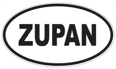 ZUPAN - Oval Sticker