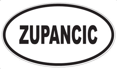 ZUPANCIC - Oval Magnet