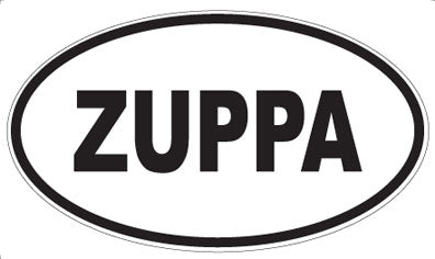 ZUPPA - Oval Sticker