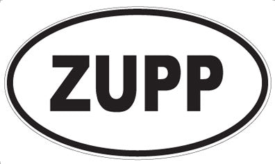 ZUPP - Oval Magnet