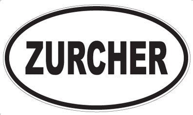 ZURCHER - Oval Magnet
