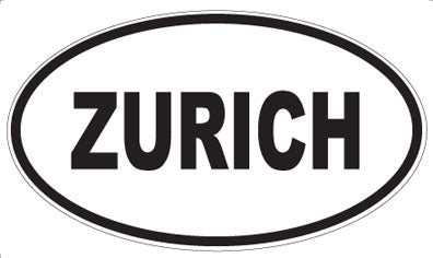 ZURICH - Oval Magnet
