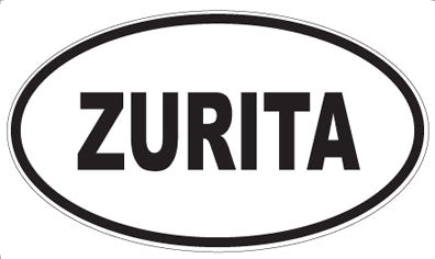 ZURITA - Oval Sticker