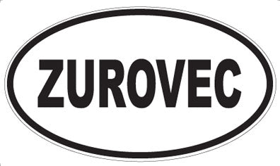ZUROVEC - Oval Sticker