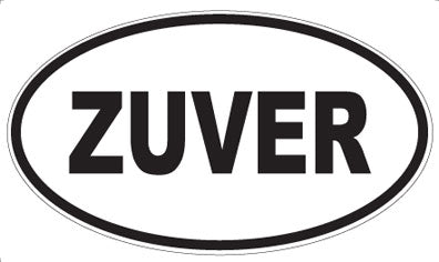 ZUVER - Oval Sticker