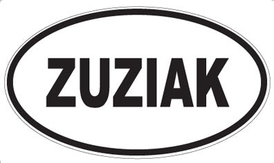 ZUZIAK - Oval Magnet
