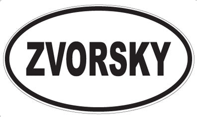 ZVORSKY - Oval Sticker