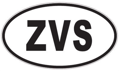 ZVS - 3 Letter Initials Oval Magnet