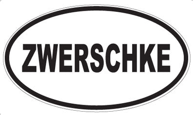 ZWERSCHKE - Oval Sticker