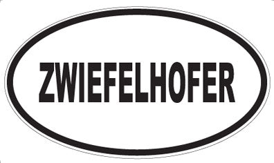 ZWIEFELHOFER - Oval Sticker