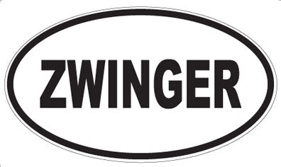 ZWINGER - Oval Sticker